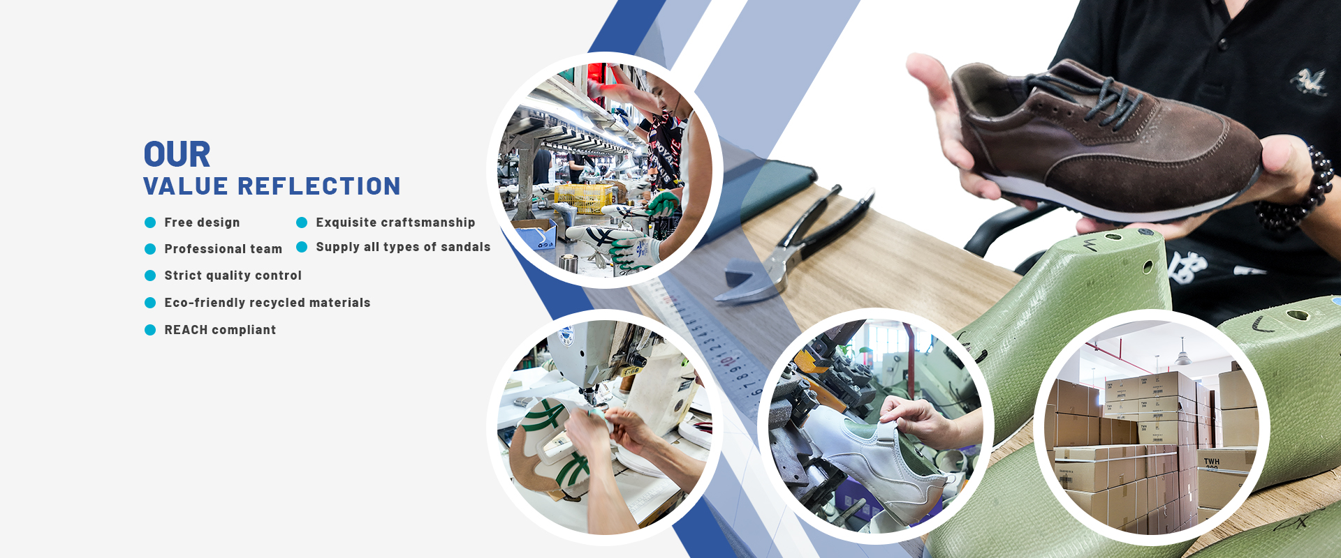 What we offer — OEM footwear manufacturing strengths