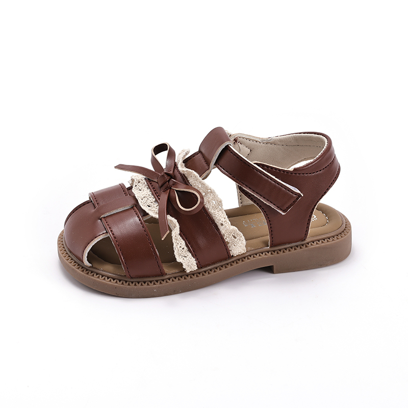 Viral Little Girls Sweet Lace Bow Roman Sandals Bulk Supply - Image 4