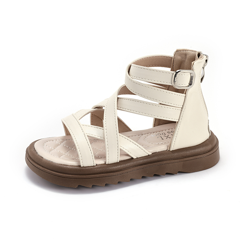 Girls Cross‑Strap High‑Ankle Gladiator Sandals Wholesale | OEM ODM - Image 2