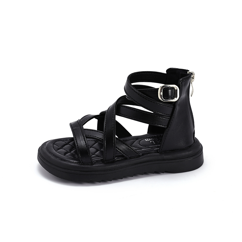Girls Cross‑Strap High‑Ankle Gladiator Sandals Wholesale | OEM ODM - Image 3