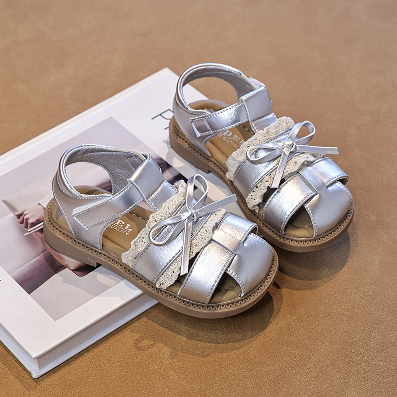 Viral Little Girls Sweet Lace Bow Roman Sandals Bulk Supply - Image 5