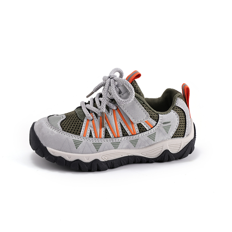 Trendy Color Block Kids Sneakers Breathable Mesh Running Shoes for Boys & Girls Lightweight Sport Footwear - Image 3