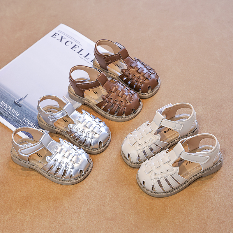 Hot Selling Kids Fashion Braided Closed‑Toe Roman Sandals | Wholesale Custom OEM ODM