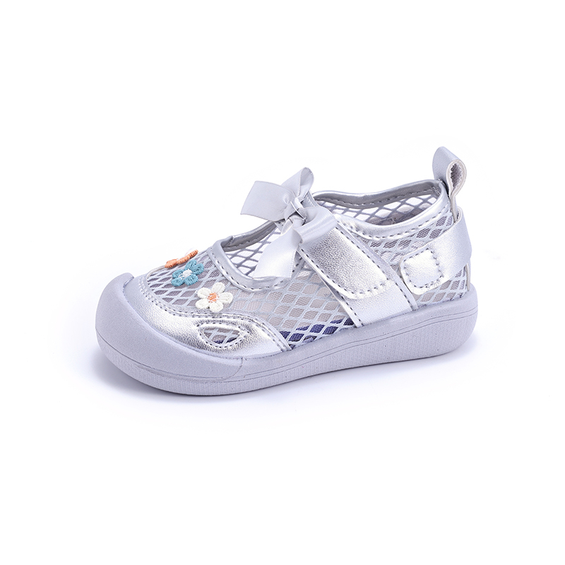 Girls Floral Bow Mary Jane Mesh Sandals Wholesale | OEM ODM - Image 3