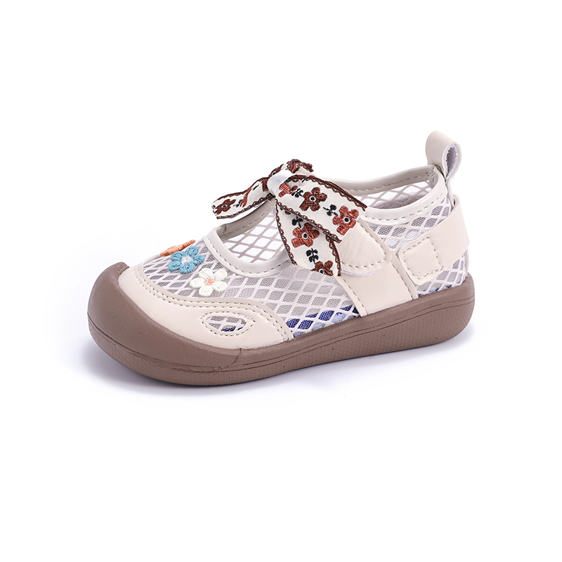 Girls Floral Bow Mary Jane Mesh Sandals Wholesale | OEM ODM - Image 4