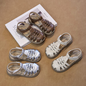 Girls Boys Summer Fisherman Sandals | Retro Closed Toe Kids Casual Shoes Soft Sole OEM Factory