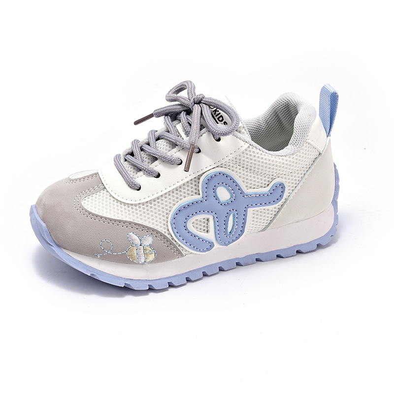 Trendy Retro Kids Sneakers Breathable Mesh Running Shoes with Cute Cartoon Details for Boys & Girls Lightweight Sport Footwear - Image 3