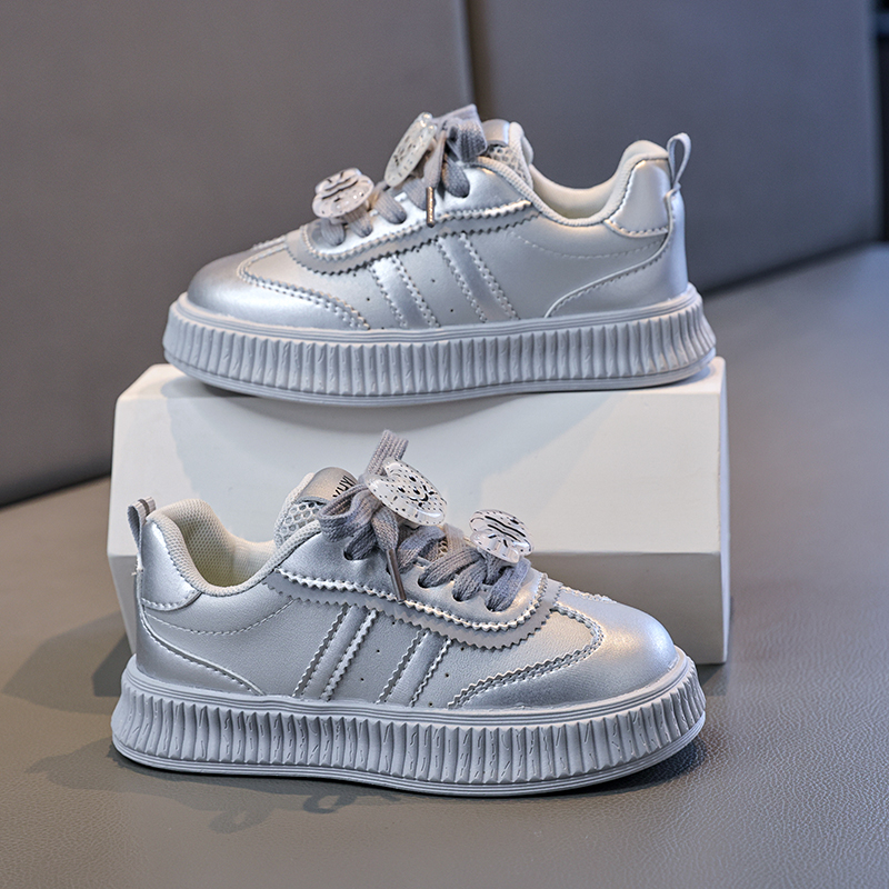 Trendy Charm Platform Kids Sneakers Bow Casual Shoes for Girls Lightweight Cute Sport Footwear - Image 5