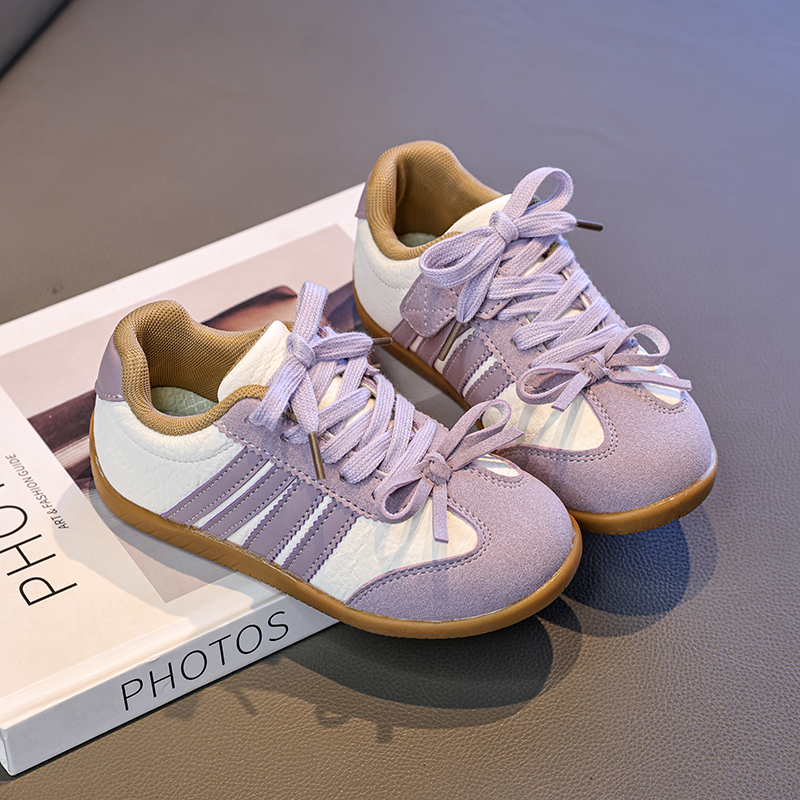 Factory Wholesale Viral Striped Kids Trainers, Non-Slip, Support OEM ODM - 图片 5