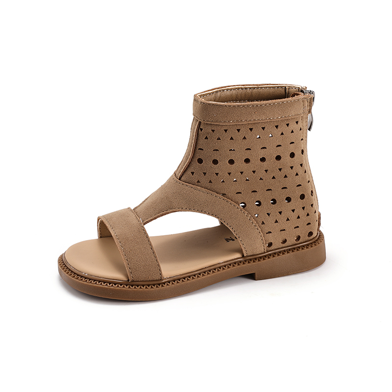 Wholesale Girls Hollow Cutout Gladiator Sandals Kids Casual Summer Sandals OEM - Image 3