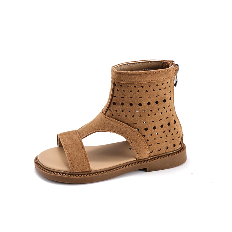 Wholesale Girls Hollow Cutout Gladiator Sandals Kids Casual Summer Sandals OEM - Image 4