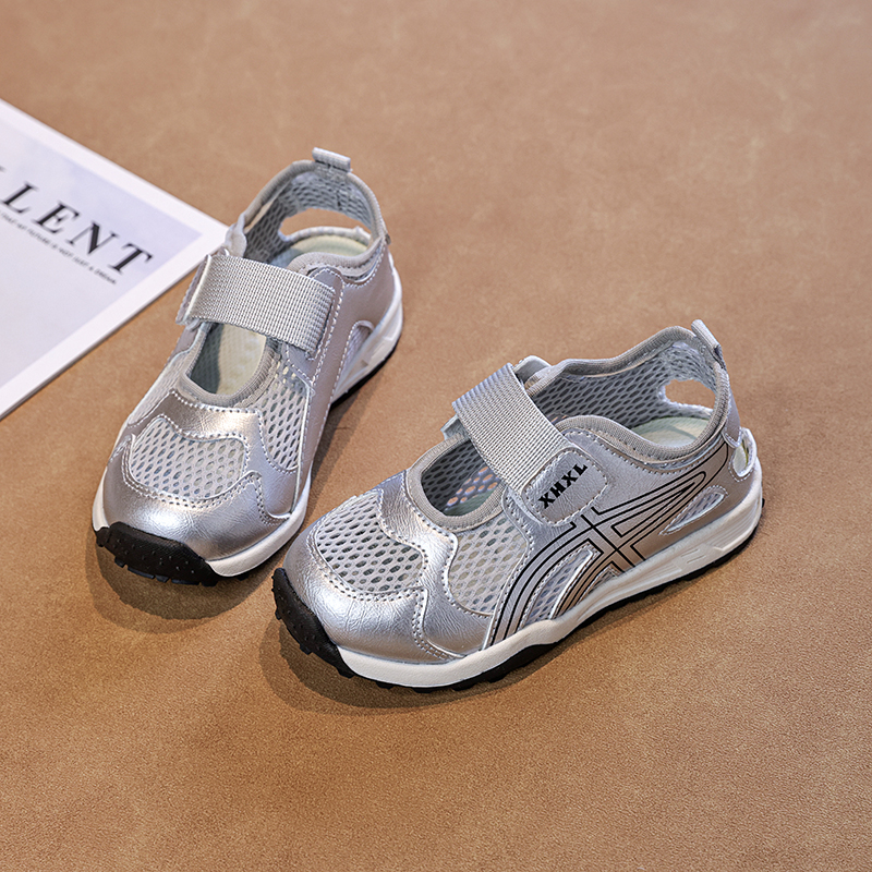 Trending Boys & Girls Velcro Mesh Sport Shoes | Breathable Summer Kids Sneakers Wholesale Bulk OEM ODM - Image 4