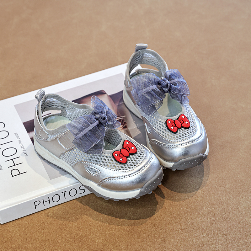 Wholesale Girls Bow Sneakers | Lightweight Mesh Kids Casual Shoes OEM - Image 5
