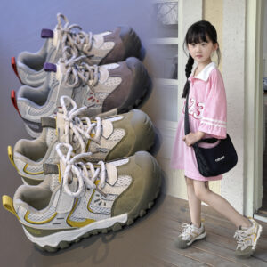 Outdoor Trail Kids Sneakers Breathable Mesh Sport Shoes for Boys & Girls Durable Lightweight Casual Footwear