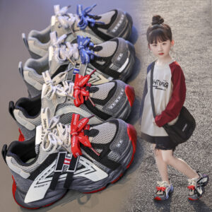 Factory Wholesale Trendy Children's Sports Shoes, Thick-Soled and Non-Slip, OEM/ODM Supported