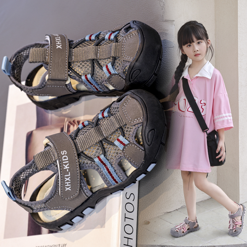 2026 Summer Children Mesh Sport Sandals Boys Girls Anti‑Collision Closed Toe Sandals Bulk Order - Image 6