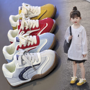 Children Retro German Trainers | Custom Logo Colorblock Outdoor Sport Footwear