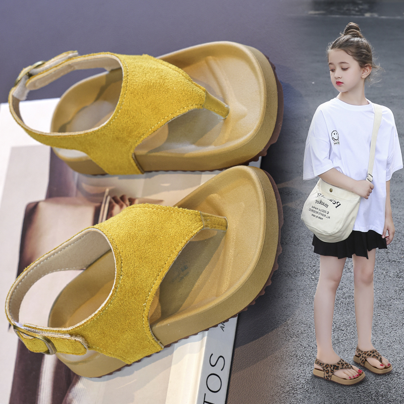Kids Leopard Print Thong Platform Sandals Wholesale | OEM ODM - Image 6