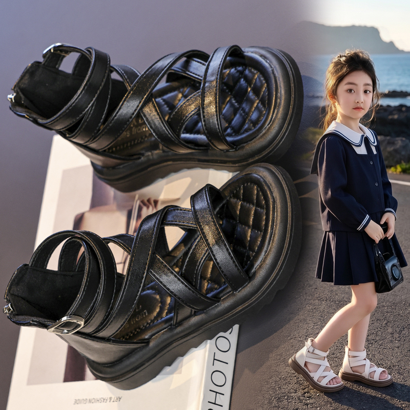 Girls Cross‑Strap High‑Ankle Gladiator Sandals Wholesale | OEM ODM - Image 6