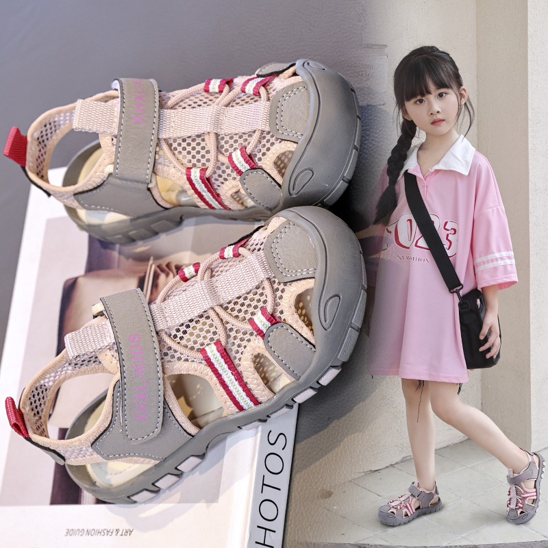 2026 Summer Children Mesh Sport Sandals Boys Girls Anti‑Collision Closed Toe Sandals Bulk Order - Image 7