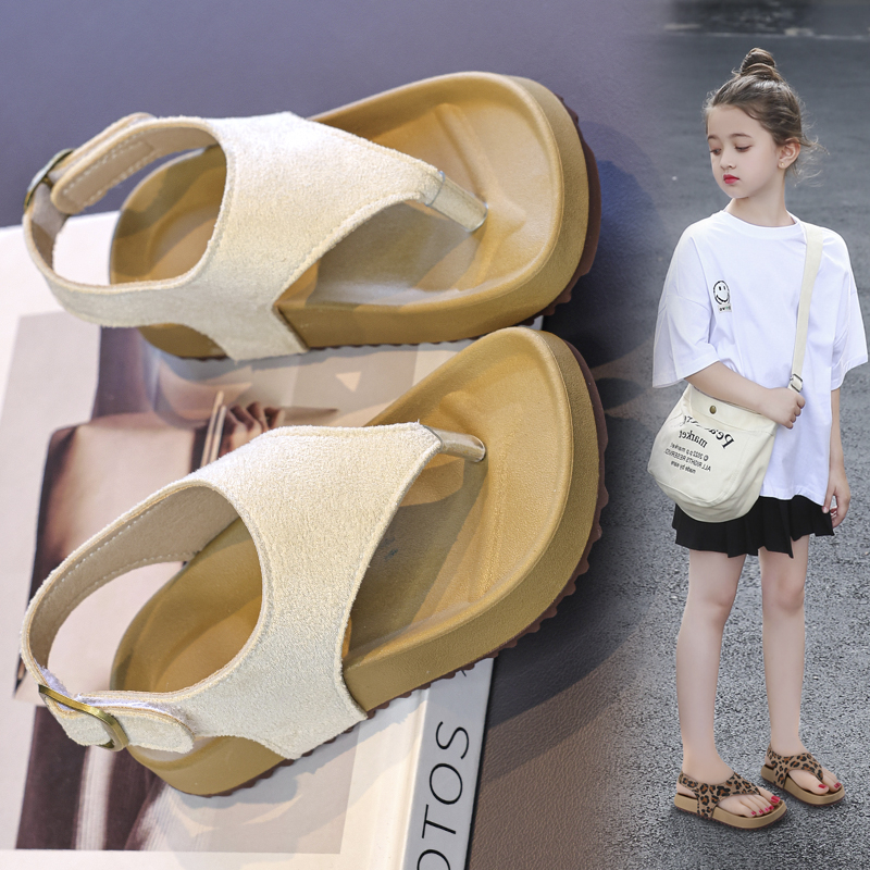 Kids Leopard Print Thong Platform Sandals Wholesale | OEM ODM - Image 7