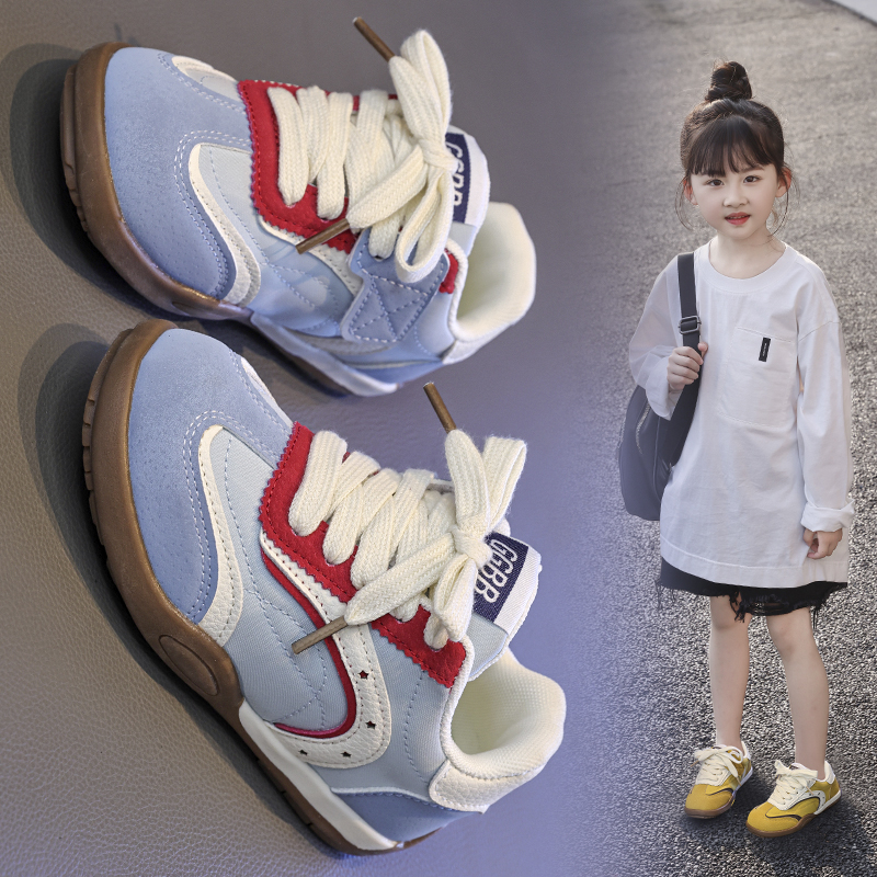 Children Retro German Trainers | Custom Logo Colorblock Outdoor Sport Footwear - Image 8
