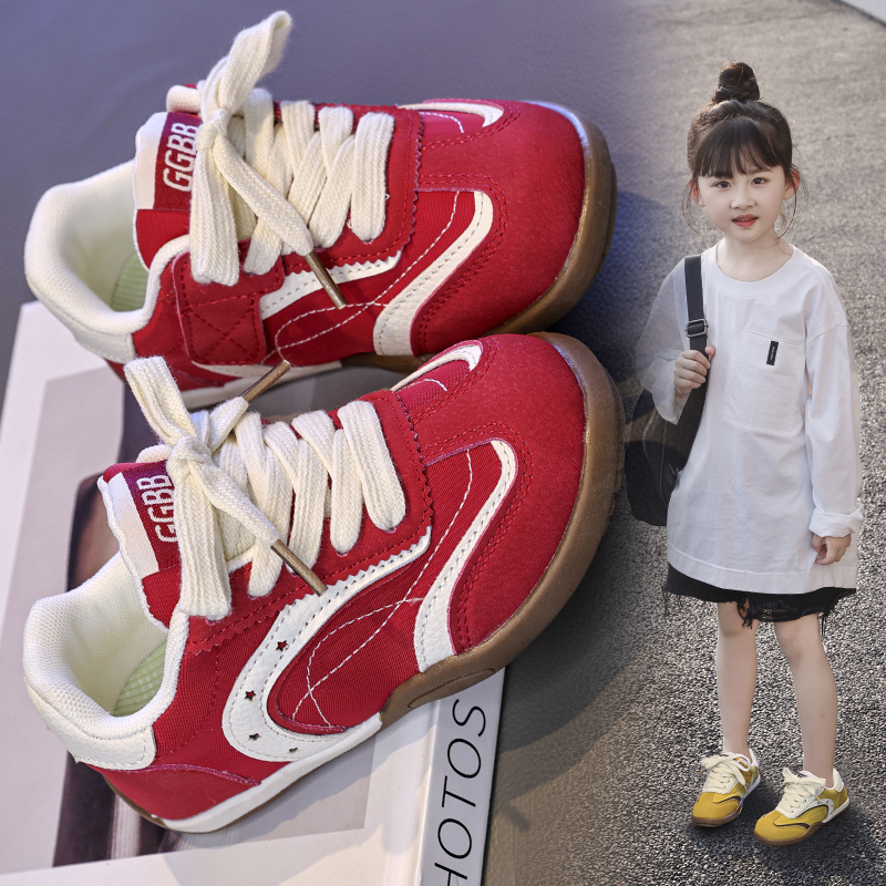 Children Retro German Trainers | Custom Logo Colorblock Outdoor Sport Footwear - Image 9
