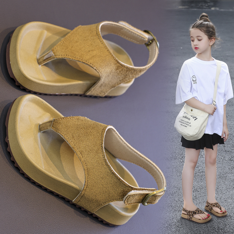 Kids Leopard Print Thong Platform Sandals Wholesale | OEM ODM - Image 9
