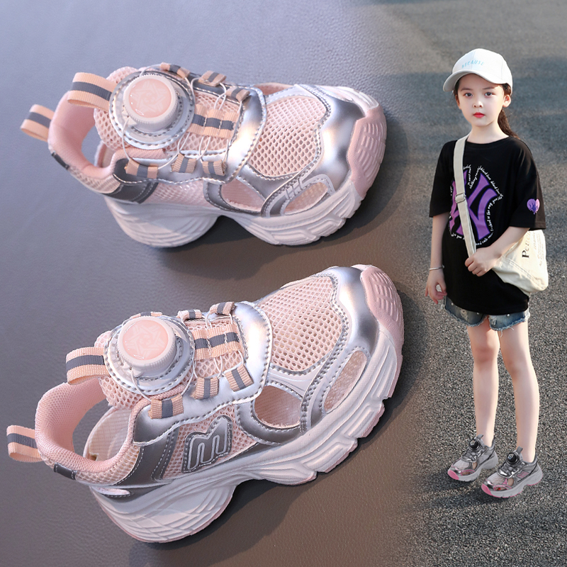 Tech Kids Runner Sneakers Breathable Mesh Y2K Sport Shoes for Boys & Girls Lightweight Casual Footwear - Image 3