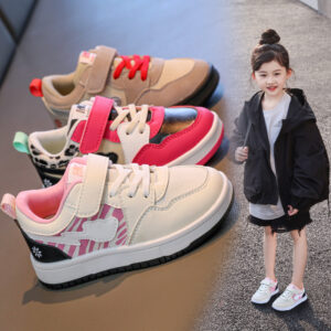 Kids Sneakers Wholesale | Trendy Hook & Loop Casual Shoes with Soft Non-Slip TPR Sole for Girls & Boys