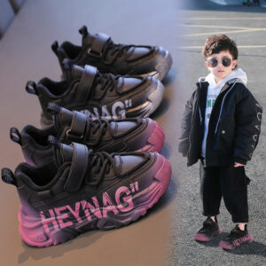Fleece Lined Platform Kids Sneakers Wholesale | Warm Non-Slip Winter Shoes for Boys & Girls