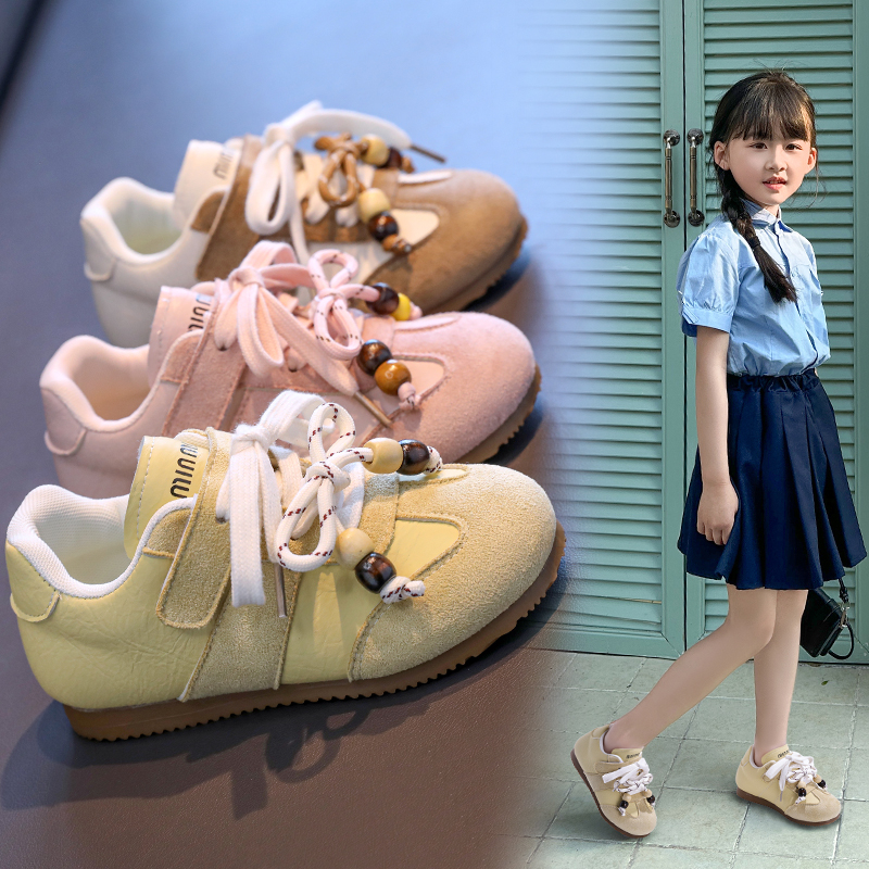 Hot Pick Kids Lace‑Velcro Mixed Retro Casual Shoes Custom Logo