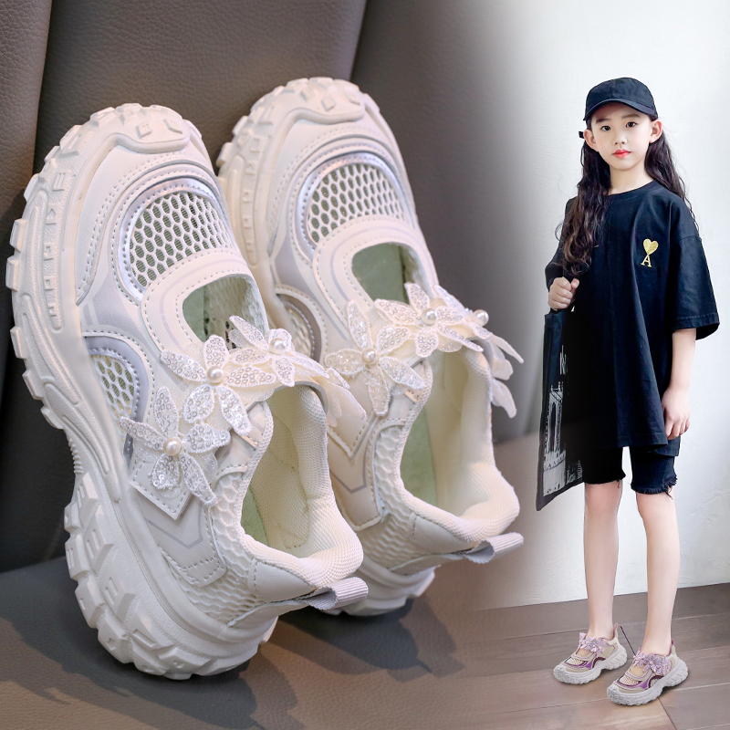 Breathable Floral Girls Sneakers Wholesale | Custom Kids Footwear - Image 4