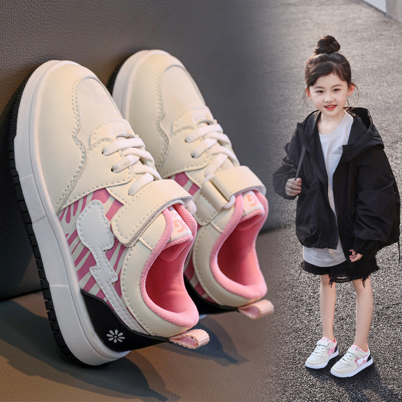 Kids Sneakers Wholesale | Trendy Hook & Loop Casual Shoes with Soft Non-Slip TPR Sole for Girls & Boys - Image 5