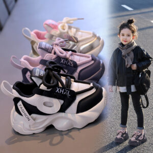 Wholesale Girls Fashion Sole Sneakers | Breathable Mesh Lightweight Sport Shoes OEM Factory