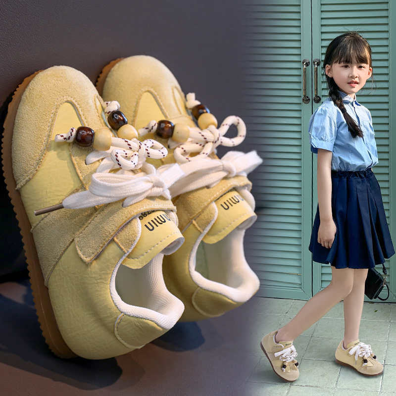 Hot Pick Kids Lace‑Velcro Mixed Retro Casual Shoes Custom Logo - Image 2
