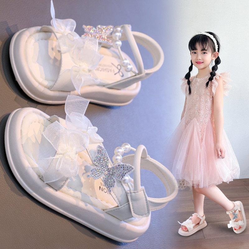 Girls Princess Sandals Wholesale | Bow Dress Shoes OEM Factory - Image 2