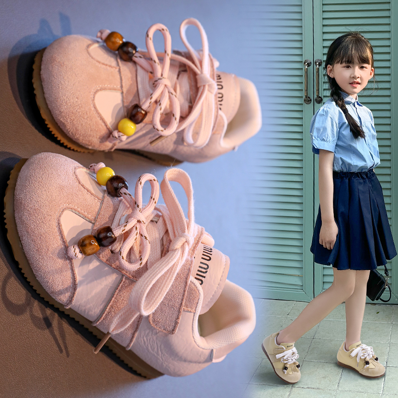 Hot Pick Kids Lace‑Velcro Mixed Retro Casual Shoes Custom Logo - Image 3