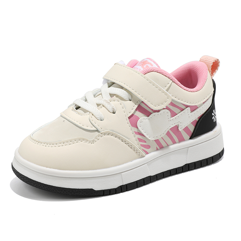 Kids Sneakers Wholesale | Trendy Hook & Loop Casual Shoes with Soft Non-Slip TPR Sole for Girls & Boys - Image 2