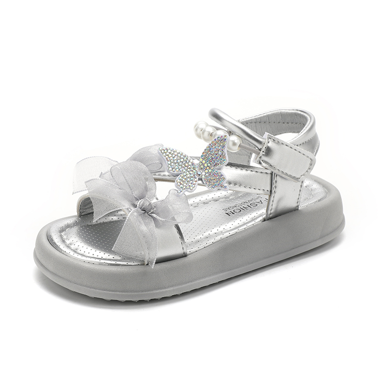 Girls Princess Sandals Wholesale | Bow Dress Shoes OEM Factory - Image 4