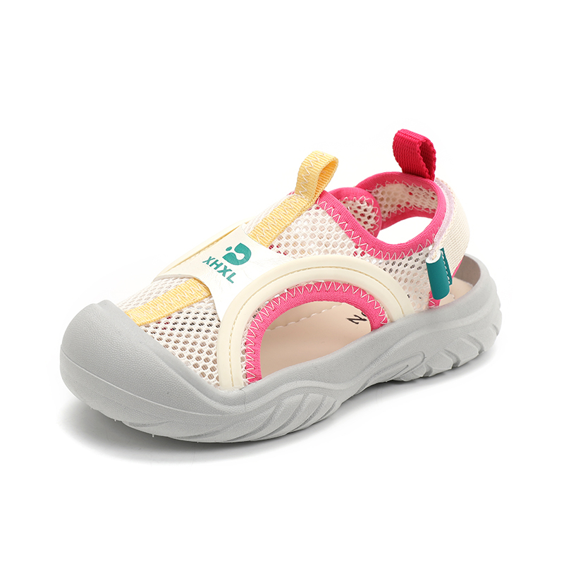 Wholesale Kids Sport Sandals | Girls Closed Toe Mesh Summer Shoes OEM - Image 3