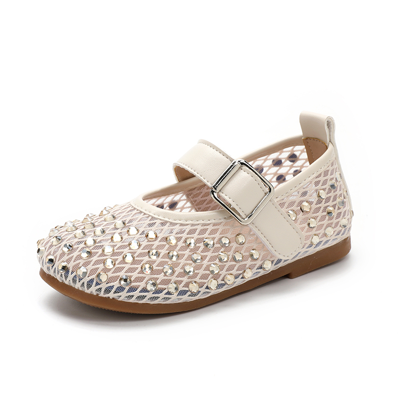 Wholesale Girls Bling Mary Jane Shoes | Rhinestone Party Sandals OEM Manufacturer - Image 3