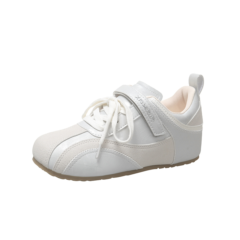 Wholesale Women’s Velcro Strap Low-Top Sneakers Suede Toe Casual Sports Shoes - Image 2